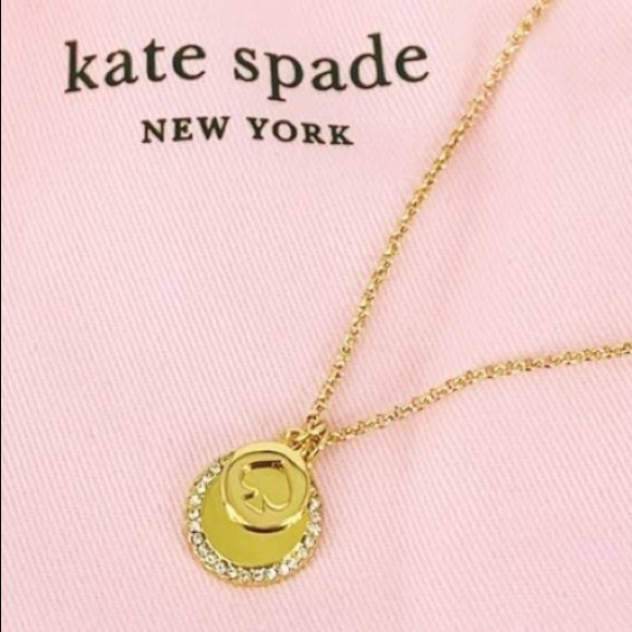 New Kate Spade spot the spade pave charm pendant - Picture 4 of 12